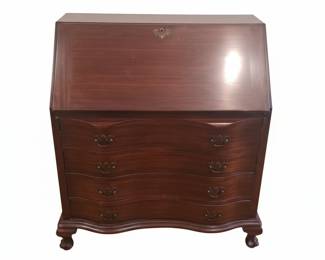 Chippendale Style Mahogany Secretary Desk