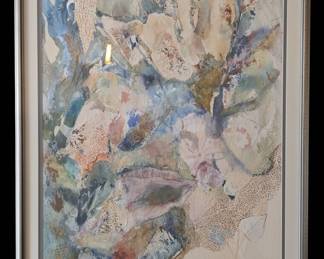 Abstract Watercolor and Mixed Media Artwork