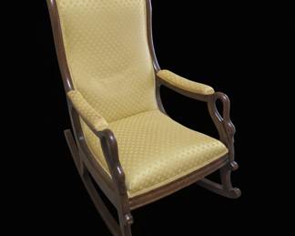 Victorian Style Swan Neck Rocking Chair