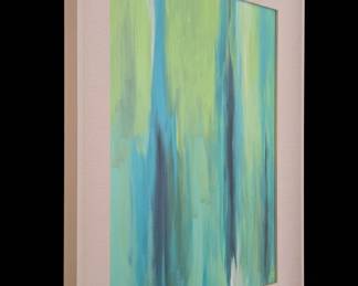 Abstract Vertical Stripe Painting