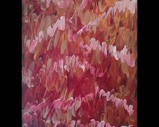 Abstract Acrylic Painting with Signature 'JG'