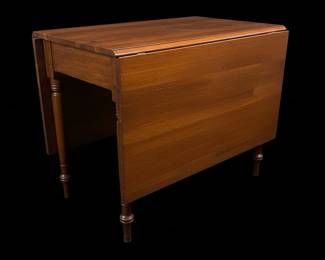 Antique Sheraton Style Cherry Drop Leaf Table