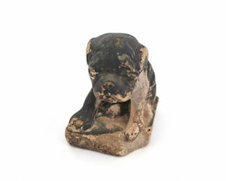 Antique Cast Iron Bulldog Doorstop