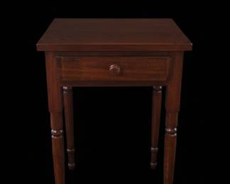 Mahogany One-Drawer Side Table