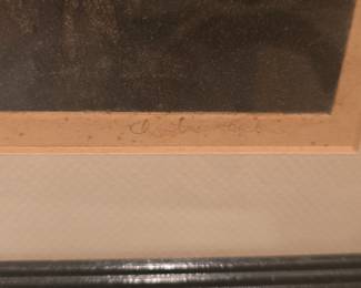 Nude Figure Etching by Charles R. Knight