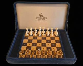 Kita Shoji K.K. Ivory Carving Chess Set
