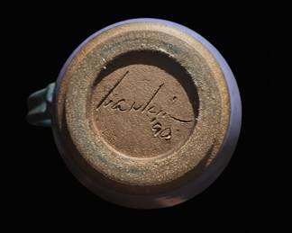 Hand-Thrown Ceramic Pitcher with Speckled Glaze