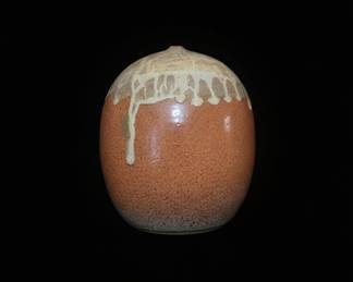 Mid-Century Drip Glaze Ceramic Vase - Ogle Brothers General Store