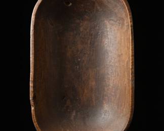 Antique Hand-Carved Wooden Dough Trough Trencher