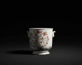 Vintage Richard Ginori Cachepot with Oriente Floral Pattern