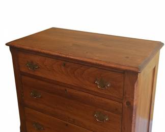 Antique Cherry Wood Chippendale Chest of Drawers