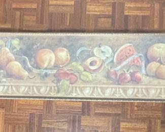 Vintage Fruit Still Life Wallpaper Border