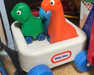 Little Tikes Wagon 'n Friends Pull Along Toy Vtg