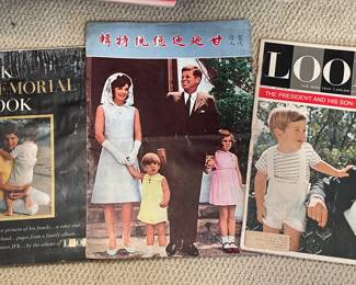 JFK Memorial Book and Look Magazine Issue