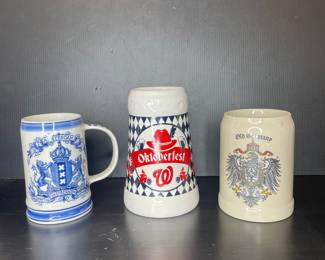 Vtg Decorative Beer Steins