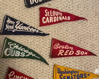 Vintage Mini Baseball Pennants