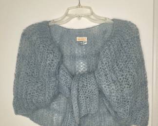 Vintage Mantella Mohair Wool Blend Bolero Shrug