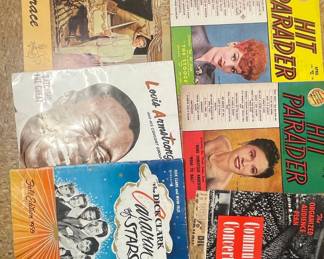 Vintage Music Magazines and Dick Clarks Caravan of Stars Programs