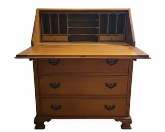 Vintage Drop Front Secretary Desk