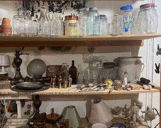 Assorted Glass Jars and Bottles
