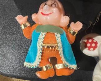 Vintage Flocked Ornament