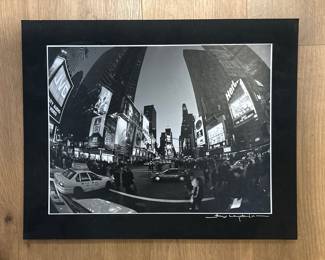 Alex Leykin Times Square Black and White Photograph