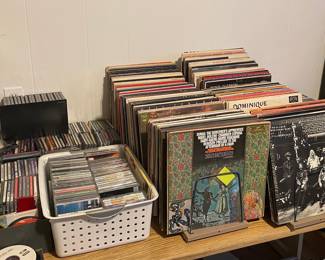 Vinyl Records and CDs Collection