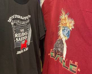 Vintage Graphic T-Shirts (Red Dog Saloon, Juneau, Alaska and Philippine Eagle)