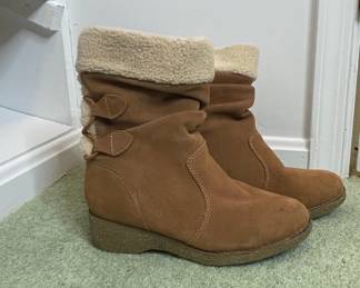 Lands' End Women's Suede Winter Boots