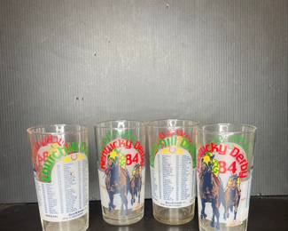 1984 Kentucky Derby Mint Julep Glasses 