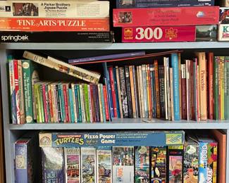 Vintage Jigsaw Puzzles and Books