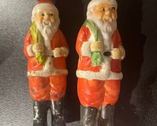 Vintage Composition Santa Claus Figures