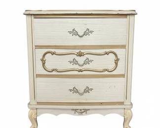 Vintage Hollywood Regency French Provincial Nightstand