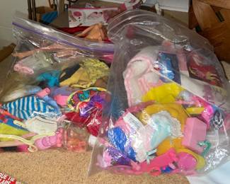 Lot of Barbie Accessories and Clothing