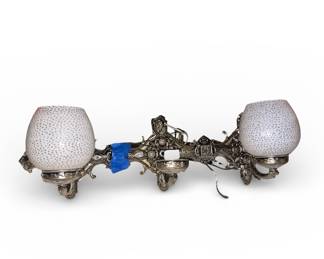 Vintage Double Sconce Wall Light Fixture