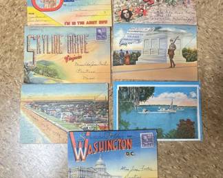 Vintage Souvenir Postcard Folders Collection