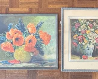Framed Floral Still Life Prints by Max Streckenbach
