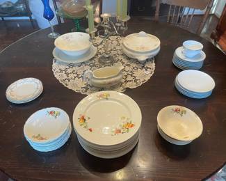 Homer Laughlin "Rose Garden" Pattern Dinnerware