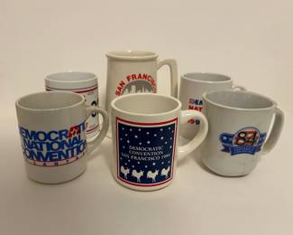 Political Convention Mugs Vtg