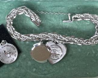 Sterling Silver Bracelet & Charms