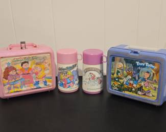 Vintage Cabbage Patch & Tiny Toons Lunch Boxes and Thermoses