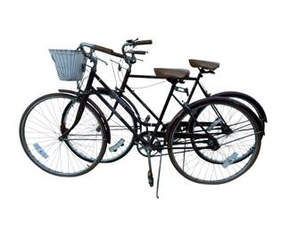 Vintage Schwinn Tandem Bicycle with Basket