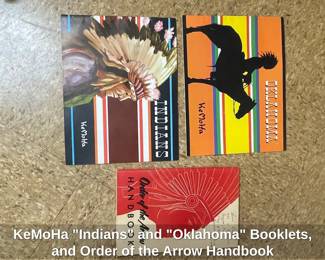 KeMoHa Indians and Oklahoma Booklets, and Order of the Arrow Handbook
