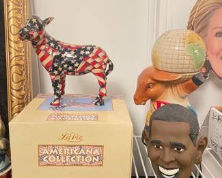 LaVie Americana Collection Patriotic Donkey Figurine