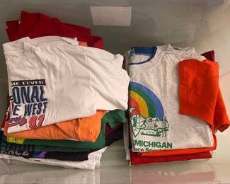 Large Collection Vintage T-Shirts, including many Political themed