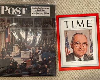 The Saturday Evening Post (January 7, 1950) and TIME Magazine (April 23, 1945) Collection