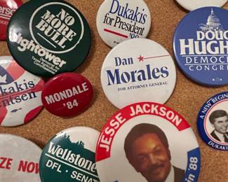 Huge Collection of Vintage Political Buttons 