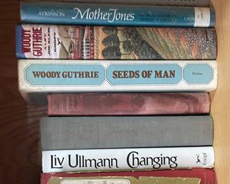 Collection of Non-Fiction Books including Woody Guthrie and American History