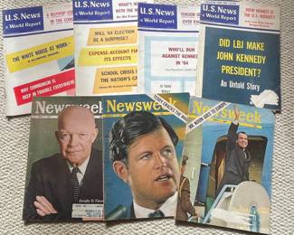 Collection of U.S. News & World Report and Newsweek Magazines from the 1960s