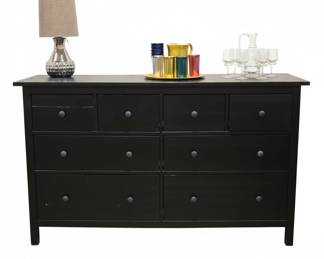 IKEA Hemnes 8-Drawer Dresser, Black-Brown